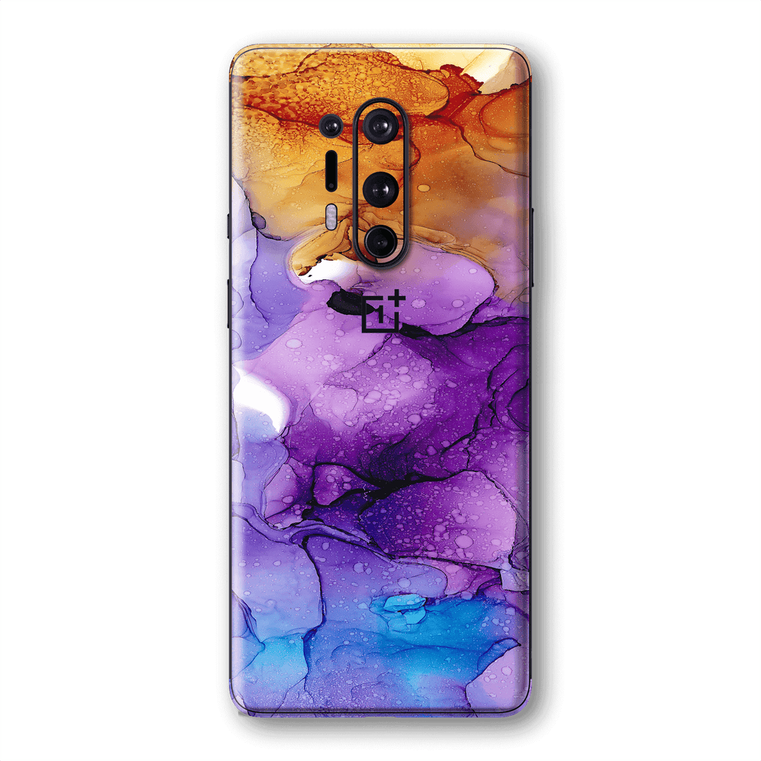 OnePlus 8 PRO SIGNATURE AGATE GEODE Amber-Purple Skin, Wrap, Decal, Protector, Cover by EasySkinz | EasySkinz.com