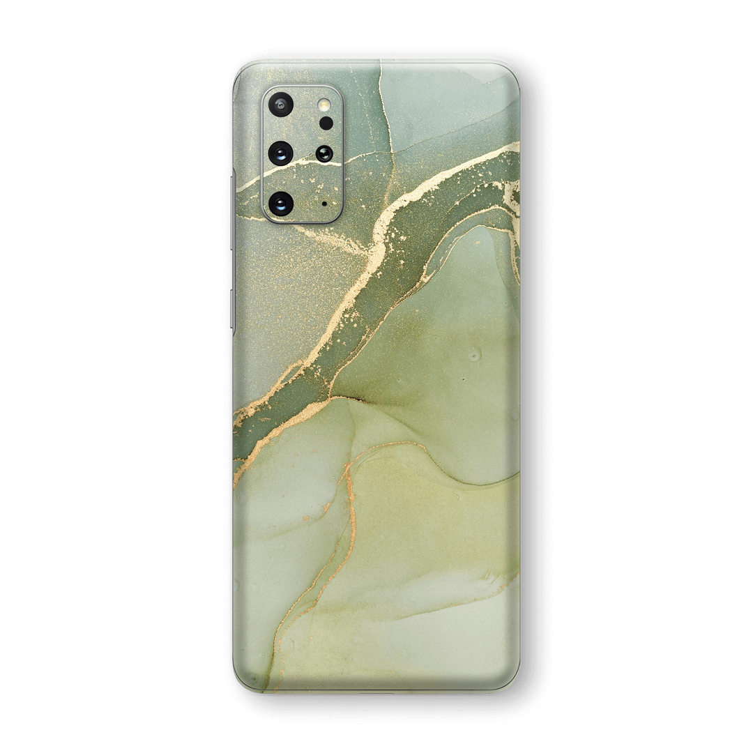 Samsung Galaxy S20+ PLUS SIGNATURE AGATE GEODE Green-Gold Skin, Wrap, Decal, Protector, Cover by EasySkinz | EasySkinz.com