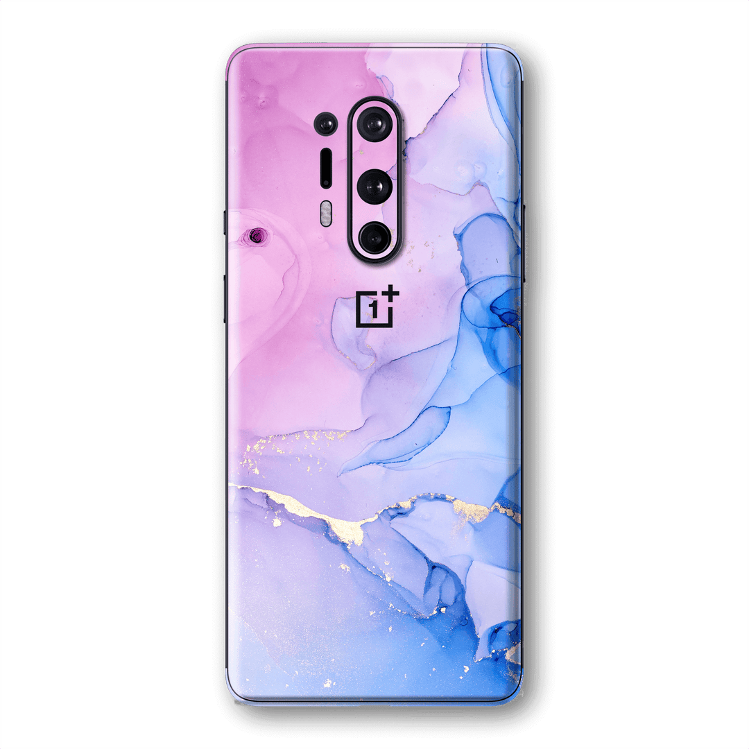 OnePlus 8 PRO SIGNATURE AGATE GEODE Pink-Blue Skin, Wrap, Decal, Protector, Cover by EasySkinz | EasySkinz.com