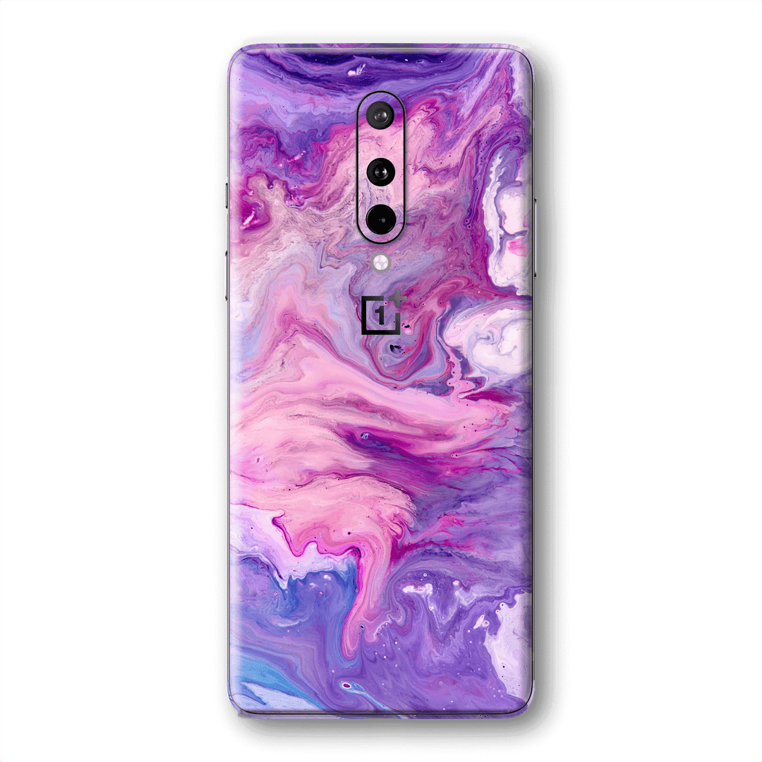 OnePlus 8 Print Printed Custom SIGNATURE Abstract PURPLE Paint Skin Wrap Sticker Decal Cover Protector by EasySkinz
