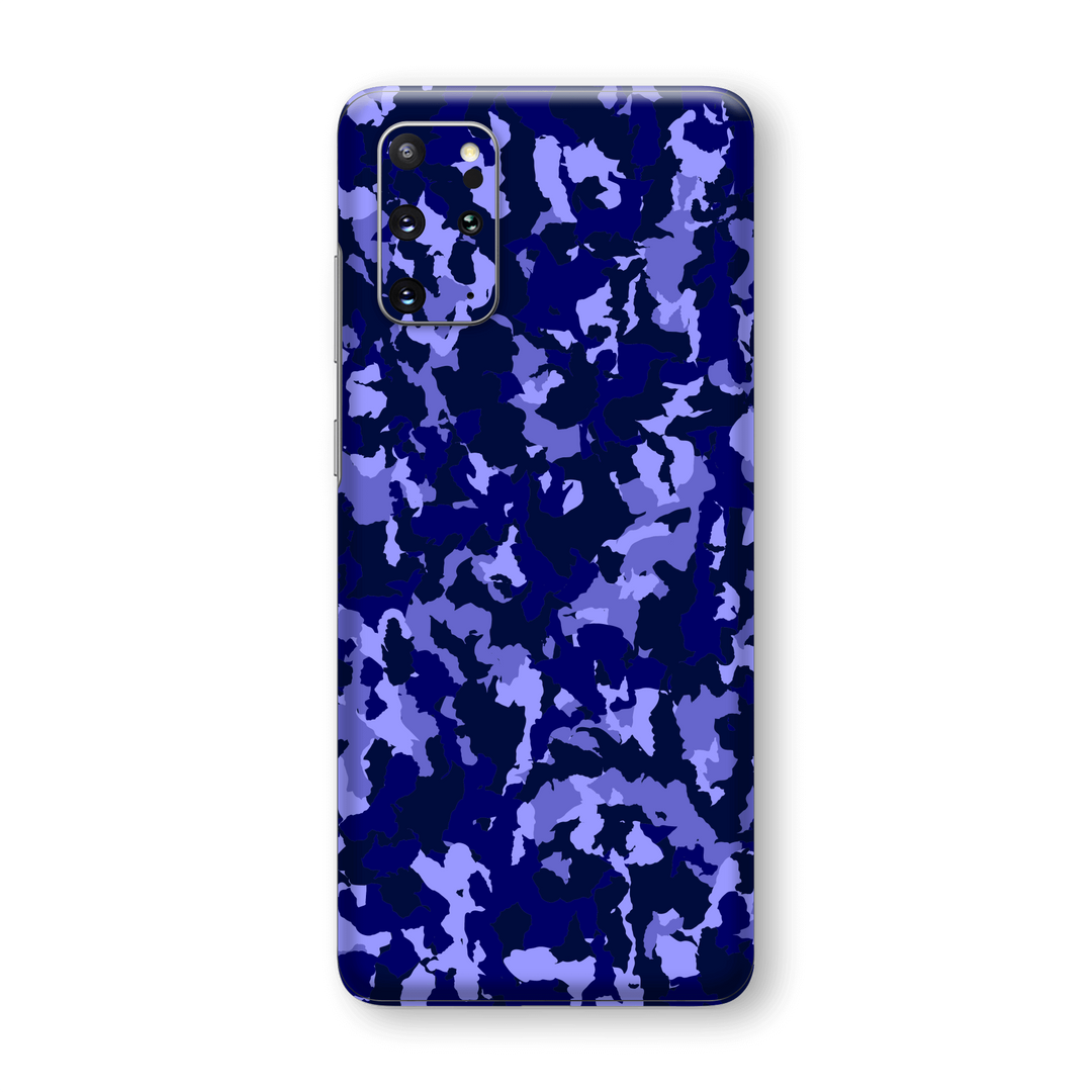 Samsung Galaxy S20+ PLUS Print Printed Custom SIGNATURE Camouflage Navy-Purple Skin Wrap Sticker Decal Cover Protector by EasySkinz