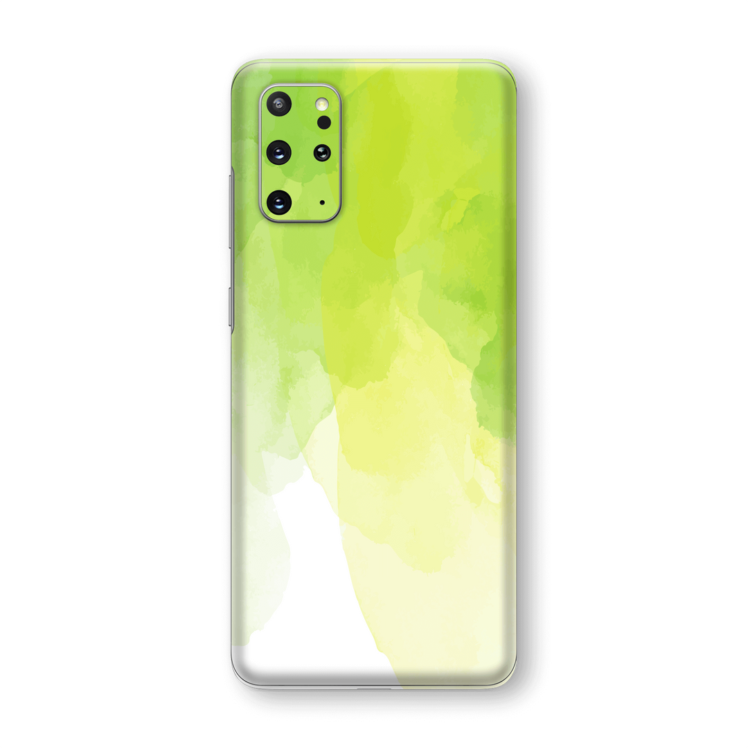 Samsung Galaxy S20+ PLUS Print Printed Custom SIGNATURE Lime Green Watercolour Skin Wrap Sticker Decal Cover Protector by EasySkinz