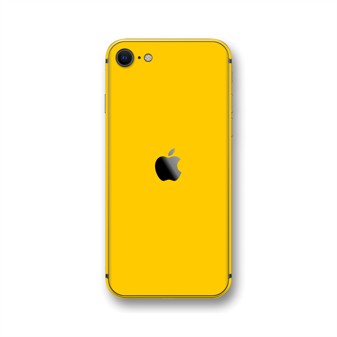 iPhone SE (2020) Golden Yellow Gloss Finish Skin Wrap Sticker Decal Cover Protector by EasySkinz