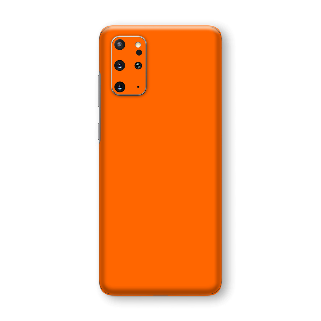 Samsung Galaxy S20+ PLUS Orange Glossy Gloss Finish Skin Wrap Sticker Decal Cover Protector by EasySkinz