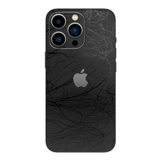 iPhone 14 Pro MAX LUXURIA BLACK WEB Textured Skin - Premium Protective Skin Wrap Sticker Decal Cover by QSKINZ | Qskinz.com