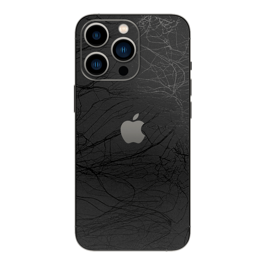 iPhone 13 PRO LUXURIA BLACK WEB Textured Skin - Premium Protective Skin Wrap Sticker Decal Cover by QSKINZ | Qskinz.com