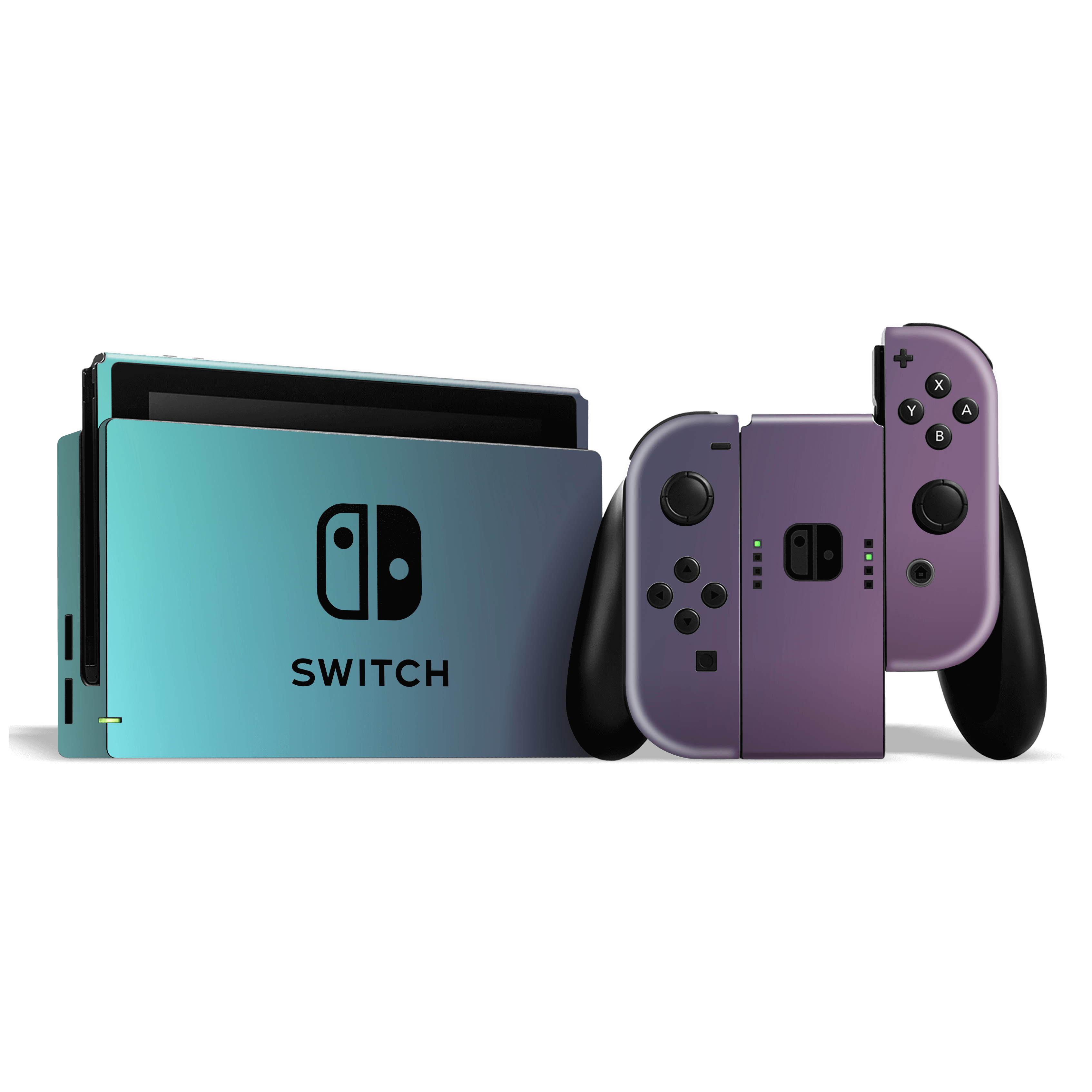 Nintendo SWITCH CHAMELEON LAVENDER Matt Metallic Skin