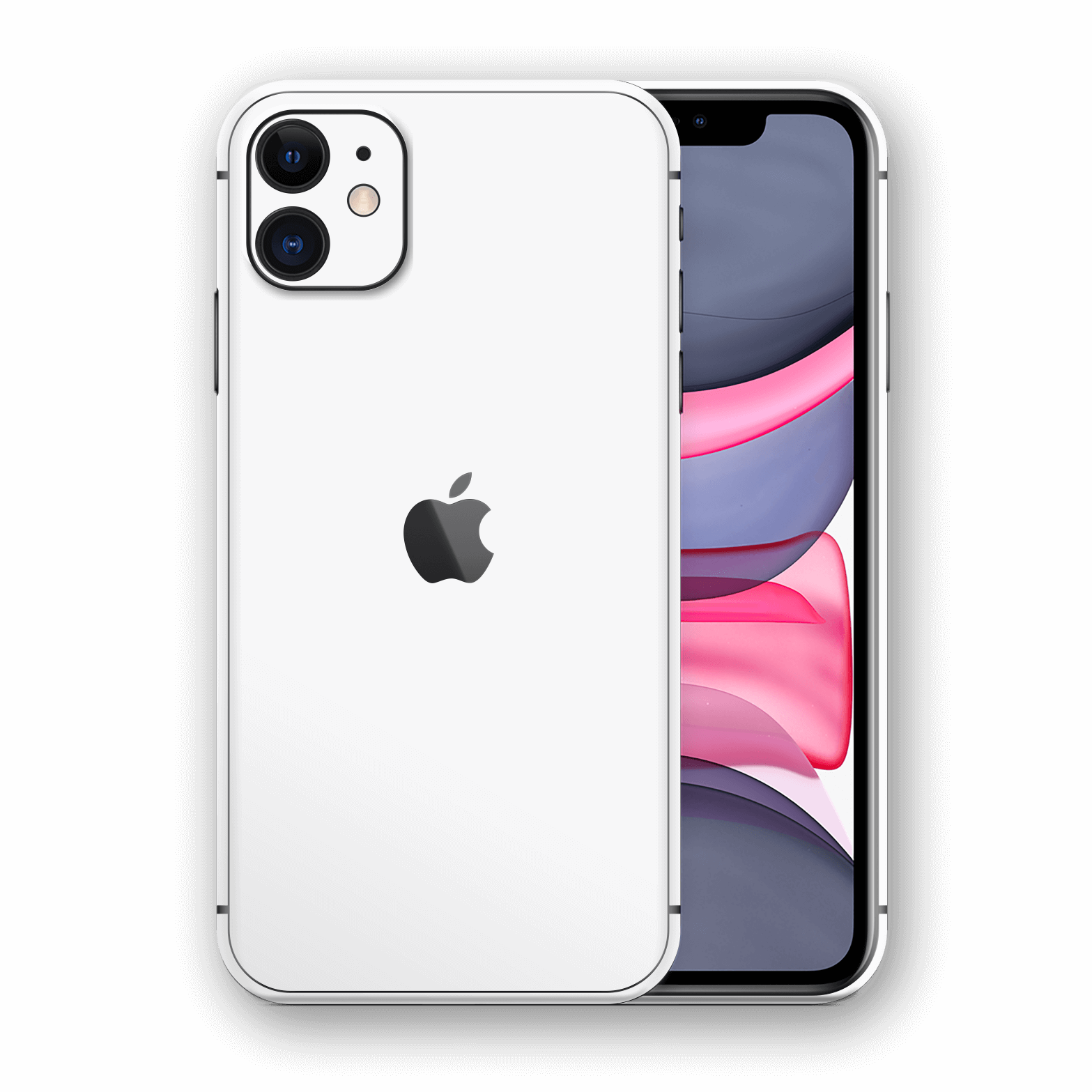 iPhone 11 Glossy WHITE Skin, Wrap, Decal, Protector, Cover by EasySkinz | EasySkinz.coR