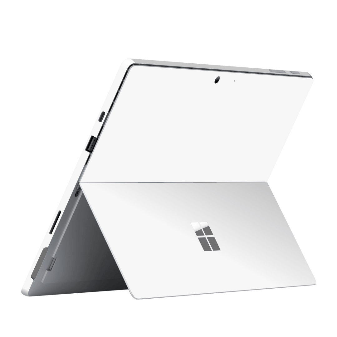 Microsoft Surface Pro 7 Gloss Glossy Jet White  Skin, Wrap, Decal, Protector, Cover by EasySkinz | EasySkinz.com