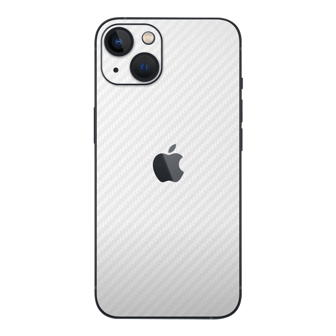 iPhone 14 Textured CARBON Fibre Skin - WHITE - Premium Protective Skin Wrap Sticker Decal Cover by QSKINZ | Qskinz.com