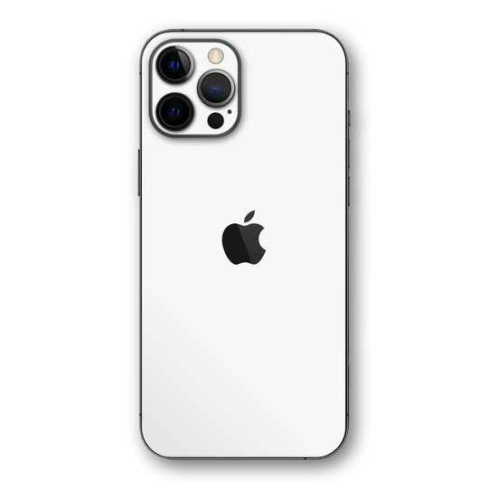 iPhone 12 Pro MAX GLOSS JET WHITE Skin - Premium Protective Skin Wrap Sticker Decal Cover by QSKINZ | Qskinz.com