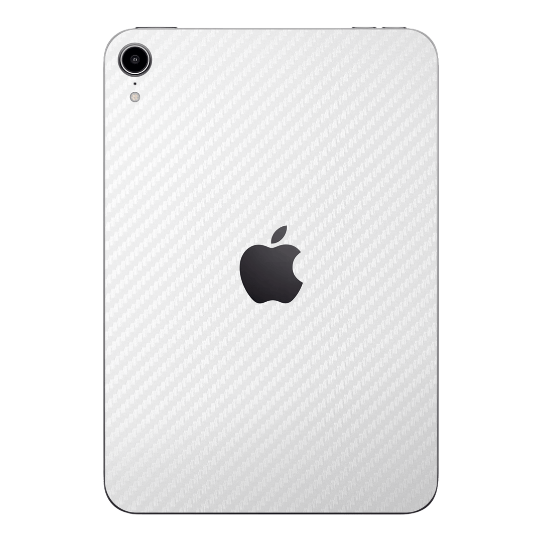 iPad MINI 6 2021 White 3D Textured Carbon Fibre Fiber Skin Wrap Sticker Decal Cover Protector by EasySkinz | EasySkinz.com