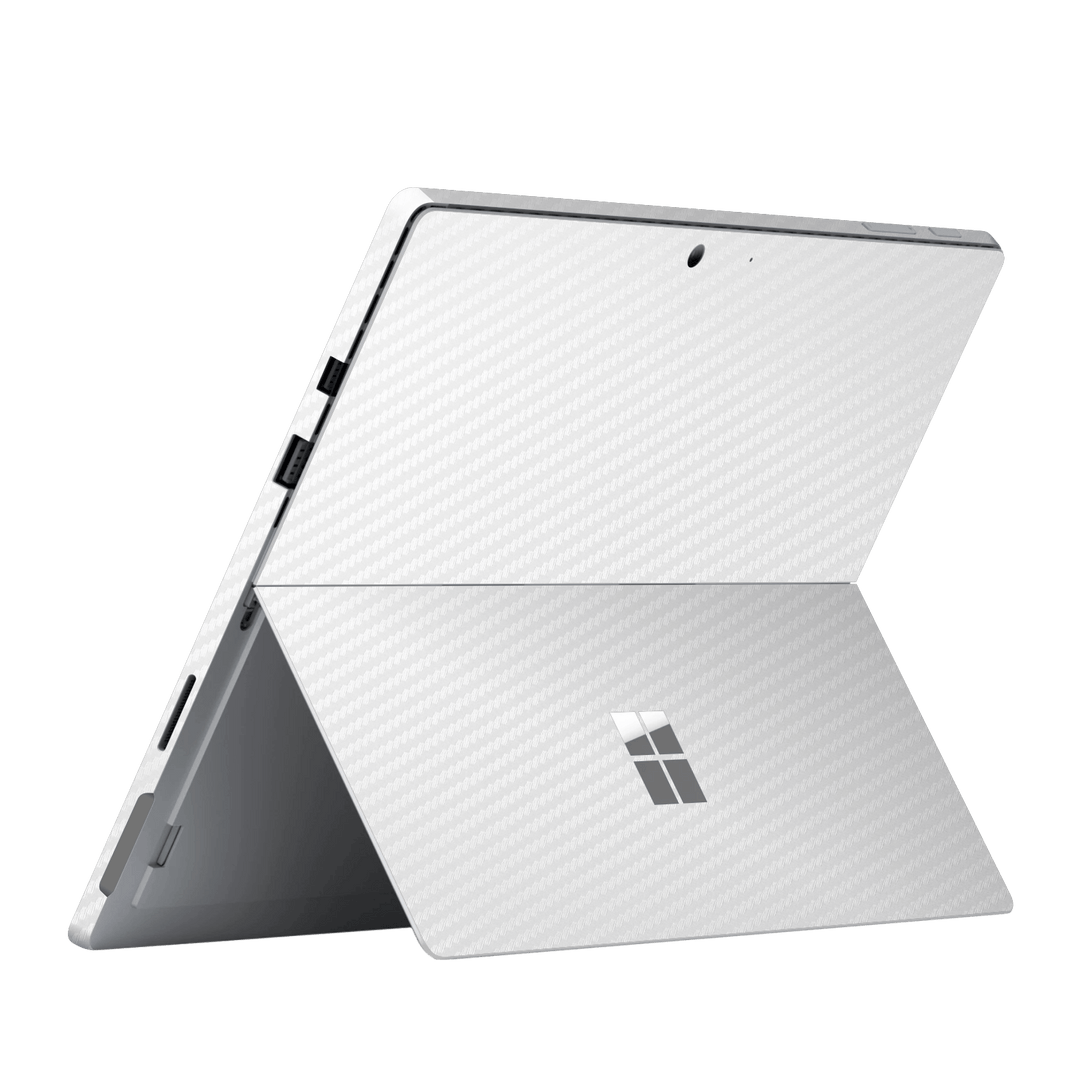 Microsoft Surface Pro 6 White 3D Textured CARBON Fibre Fiber Skin Wrap Sticker Decal Cover Protector by EasySkinz